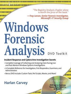 cover image of Windows Forensic Analysis DVD Toolkit